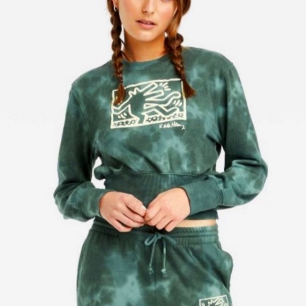 Keith Harring Dog Tie Dye Sweatshirt
